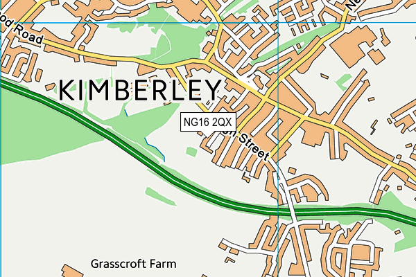 NG16 2QX map - OS VectorMap District (Ordnance Survey)