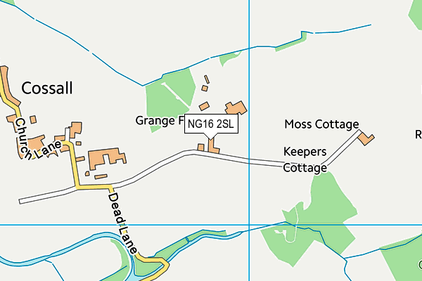 NG16 2SL map - OS VectorMap District (Ordnance Survey)