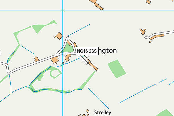 NG16 2SS map - OS VectorMap District (Ordnance Survey)