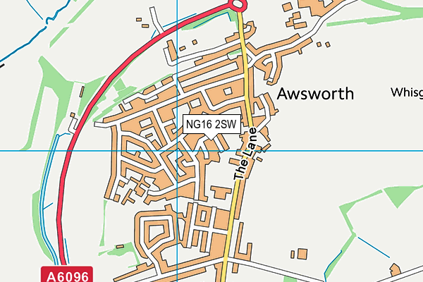 NG16 2SW map - OS VectorMap District (Ordnance Survey)