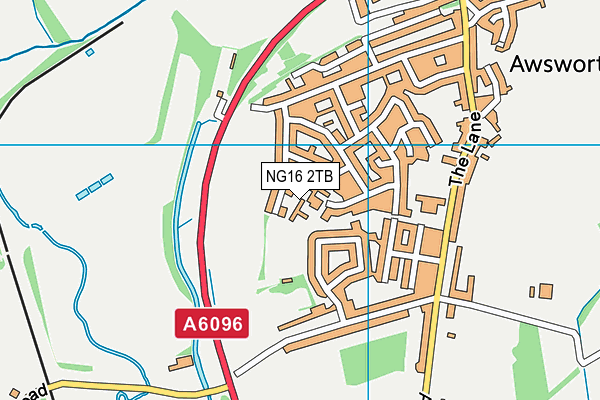 NG16 2TB map - OS VectorMap District (Ordnance Survey)