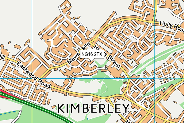 NG16 2TX map - OS VectorMap District (Ordnance Survey)