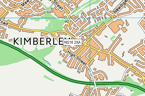 NG16 2XA map - OS VectorMap District (Ordnance Survey)