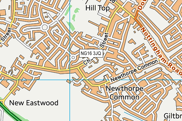 NG16 3JQ map - OS VectorMap District (Ordnance Survey)
