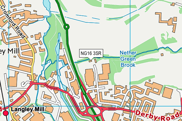 NG16 3SR map - OS VectorMap District (Ordnance Survey)