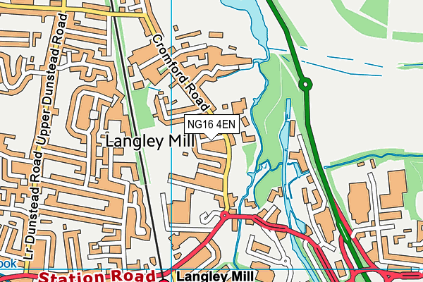 NG16 4EN map - OS VectorMap District (Ordnance Survey)