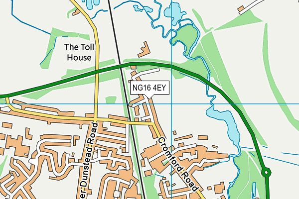 NG16 4EY map - OS VectorMap District (Ordnance Survey)