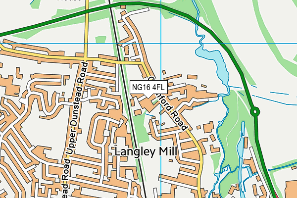 Map of LES RILEY & SONS LIMITED at district scale