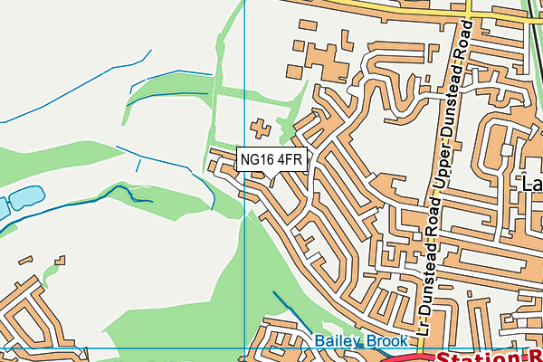 NG16 4FR map - OS VectorMap District (Ordnance Survey)