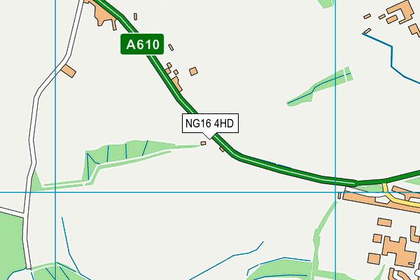 NG16 4HD map - OS VectorMap District (Ordnance Survey)