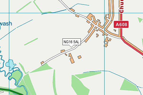 NG16 5AL map - OS VectorMap District (Ordnance Survey)