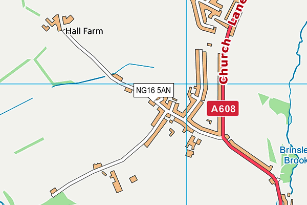 NG16 5AN map - OS VectorMap District (Ordnance Survey)