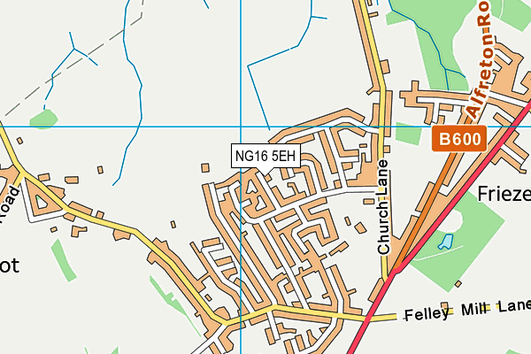 NG16 5EH map - OS VectorMap District (Ordnance Survey)