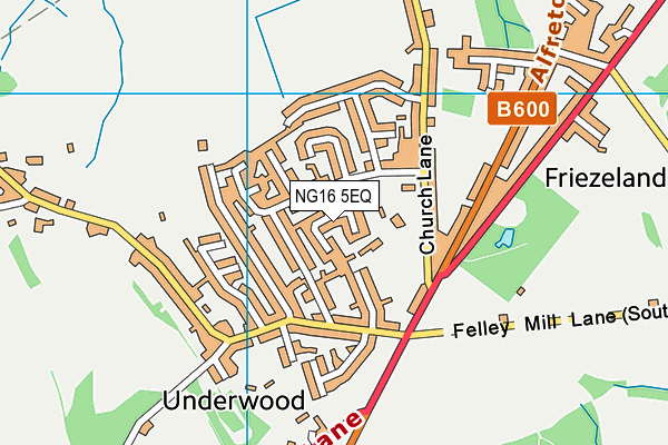 NG16 5EQ map - OS VectorMap District (Ordnance Survey)