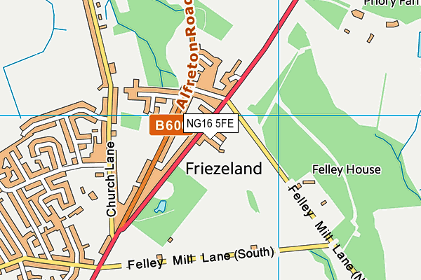 NG16 5FE map - OS VectorMap District (Ordnance Survey)