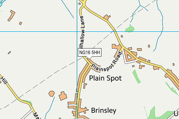 NG16 5HH map - OS VectorMap District (Ordnance Survey)