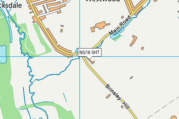 NG16 5HT map - OS VectorMap District (Ordnance Survey)