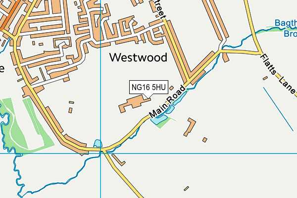 NG16 5HU map - OS VectorMap District (Ordnance Survey)