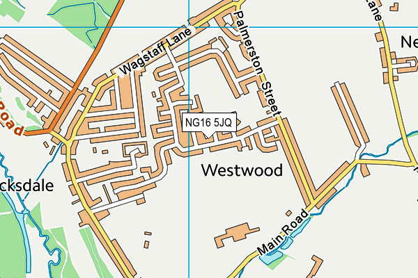 NG16 5JQ map - OS VectorMap District (Ordnance Survey)