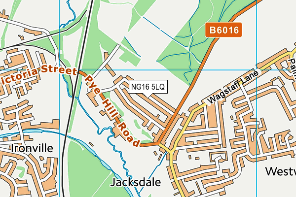 NG16 5LQ map - OS VectorMap District (Ordnance Survey)