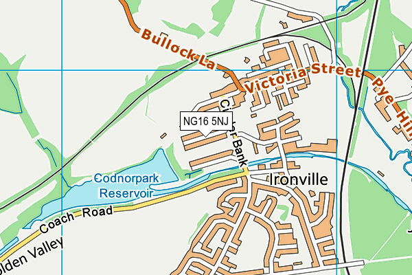 NG16 5NJ map - OS VectorMap District (Ordnance Survey)