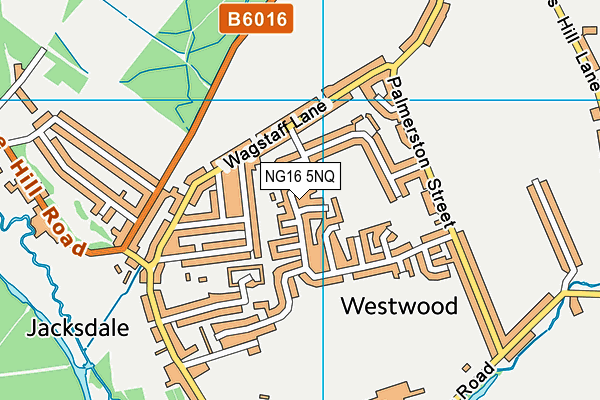 NG16 5NQ map - OS VectorMap District (Ordnance Survey)