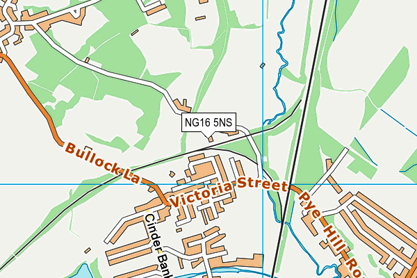 NG16 5NS map - OS VectorMap District (Ordnance Survey)