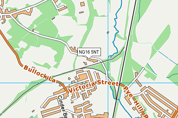 NG16 5NT map - OS VectorMap District (Ordnance Survey)