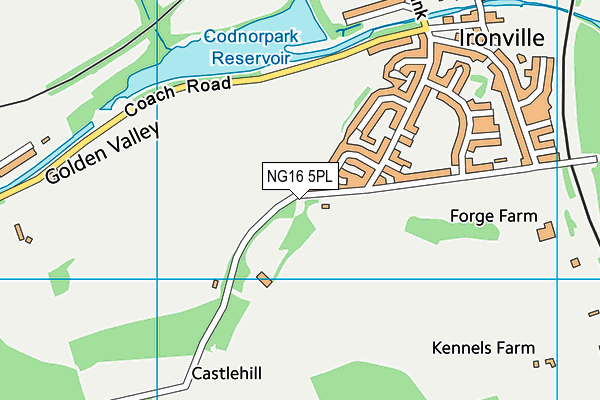 NG16 5PL map - OS VectorMap District (Ordnance Survey)