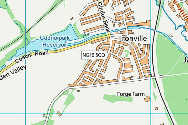 NG16 5QQ map - OS VectorMap District (Ordnance Survey)