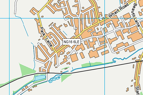 NG16 6LE map - OS VectorMap District (Ordnance Survey)