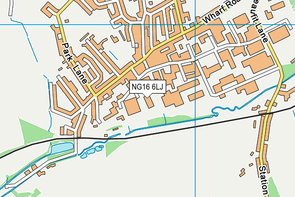 NG16 6LJ map - OS VectorMap District (Ordnance Survey)