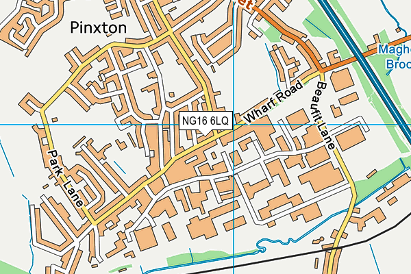 NG16 6LQ map - OS VectorMap District (Ordnance Survey)