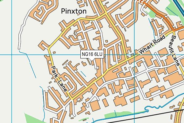 NG16 6LU map - OS VectorMap District (Ordnance Survey)