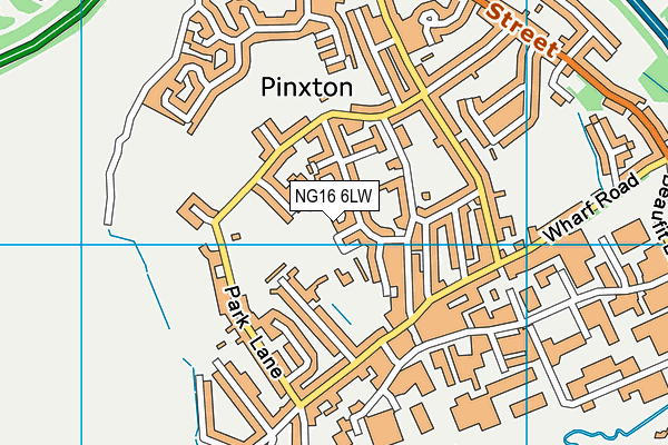 NG16 6LW map - OS VectorMap District (Ordnance Survey)