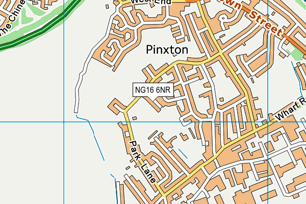 NG16 6NR map - OS VectorMap District (Ordnance Survey)