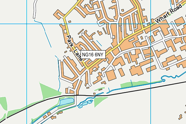 NG16 6NY map - OS VectorMap District (Ordnance Survey)