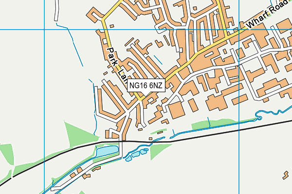 NG16 6NZ map - OS VectorMap District (Ordnance Survey)