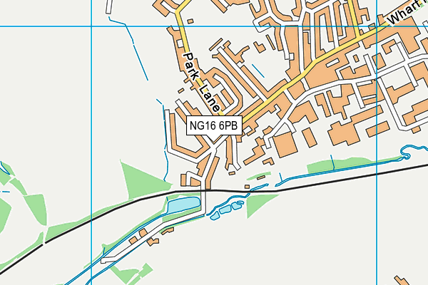 NG16 6PB map - OS VectorMap District (Ordnance Survey)