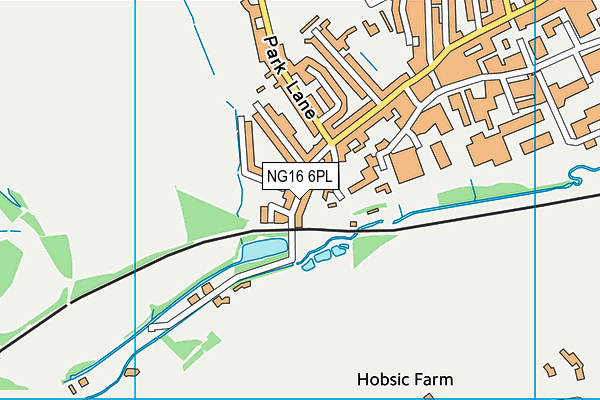 NG16 6PL map - OS VectorMap District (Ordnance Survey)