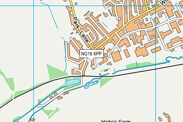 NG16 6PP map - OS VectorMap District (Ordnance Survey)