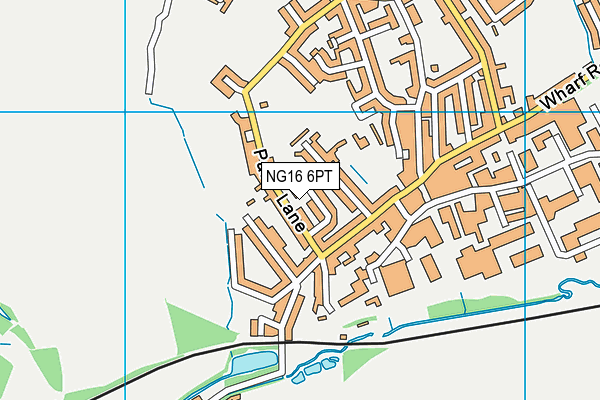 NG16 6PT map - OS VectorMap District (Ordnance Survey)