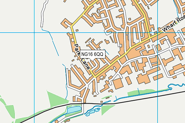 NG16 6QQ map - OS VectorMap District (Ordnance Survey)