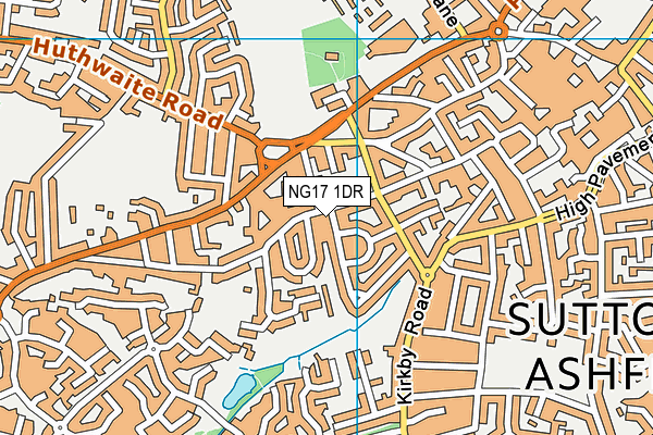 NG17 1DR map - OS VectorMap District (Ordnance Survey)