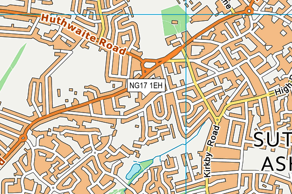 NG17 1EH map - OS VectorMap District (Ordnance Survey)