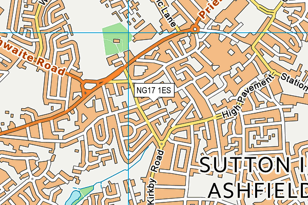 Sutton Pools Complex (Closed) map (NG17 1ES) - OS VectorMap District (Ordnance Survey)