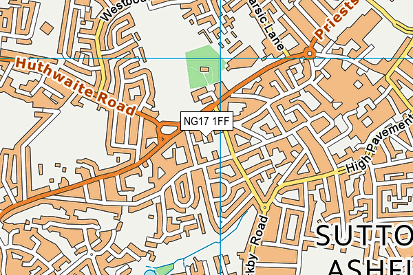 NG17 1FF map - OS VectorMap District (Ordnance Survey)