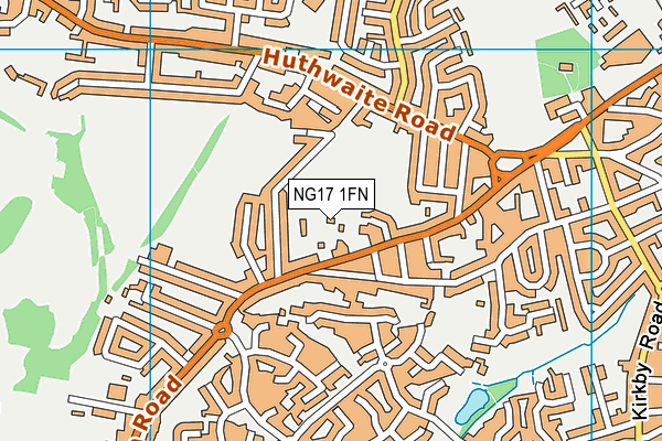 NG17 1FN map - OS VectorMap District (Ordnance Survey)