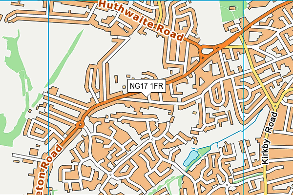 NG17 1FR map - OS VectorMap District (Ordnance Survey)