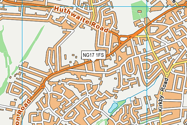 NG17 1FS map - OS VectorMap District (Ordnance Survey)